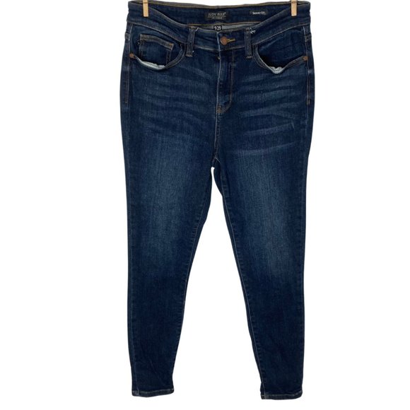 Judy Blue Denim - Judy Blue 9/29 Skinny Fit Dark Wash Hi-Rise Stretch Jeans